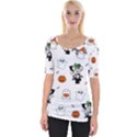 Halloween Jack O Lantern Vector Wide Neckline Tee View1