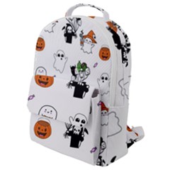 Halloween Jack O Lantern Vector Flap Pocket Backpack (small) by Ravend