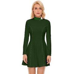 Strong Italian Energy Long Sleeve Velour Longline Dress by ConteMonfrey