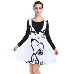 Snoopy Love Plunge Pinafore Dress by Jancukart