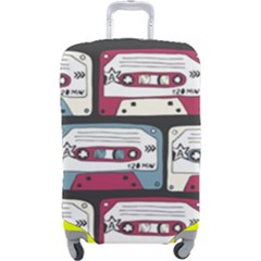 Music Symbol Rock Seamless Pattern Luggage Cover (large) by Wegoenart