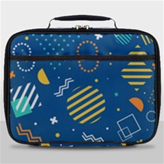 Flat-design-geometric-shapes-background Full Print Lunch Bag by Wegoenart