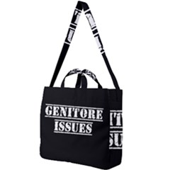 Genitore Issues  Square Shoulder Tote Bag by ConteMonfrey