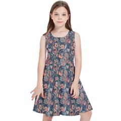 Paisley Pattern Kids  Skater Dress by designsbymallika