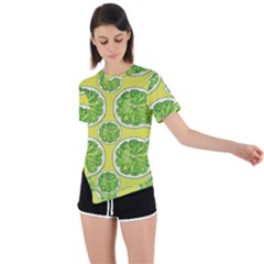 Lemon Cut Asymmetrical Short Sleeve Sports Tee by ConteMonfrey