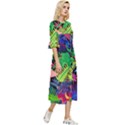 Tropical-exotic-colors-seamless-pattern Double Cuff Midi Dress View3