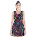 Sketch-graphic-illustration Scoop Neck Skater Dress View1