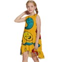 Graffiti Characters Seamless Ornament Kids  Frill Swing Dress View2