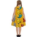 Graffiti Characters Seamless Ornament Kids  Frill Swing Dress View4