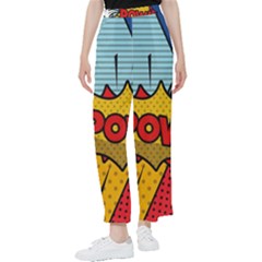 Pow Word Pop Art Style Expression Vector Women s Pants  by Wegoenart