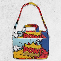 Pow Word Pop Art Style Expression Vector Macbook Pro 13  Shoulder Laptop Bag  by Wegoenart