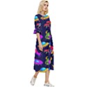 Space Pattern Double Cuff Midi Dress View3