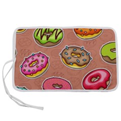 Doughnut Doodle Colorful Seamless Pattern Pen Storage Case (s) by Wegoenart