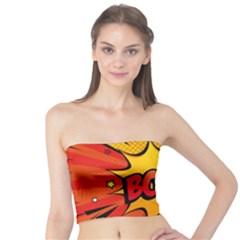 Explosion Boom Pop Art Style Tube Top by Wegoenart