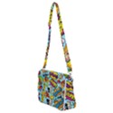 Comic Elements Colorful Seamless Pattern Shoulder Bag with Back Zipper View2