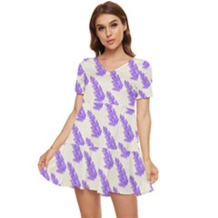 Cute Lavanda Tiered Short Sleeve Babydoll Dress by ConteMonfrey