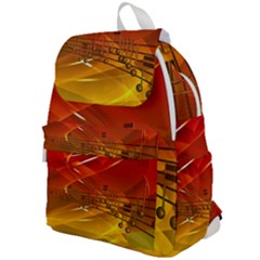 Music Notes Melody Note Sound Top Flap Backpack by Wegoenart