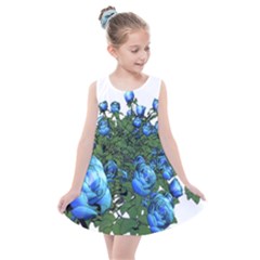 Flower Roses Rose Nature Bouquet Kids  Summer Dress by Wegoenart