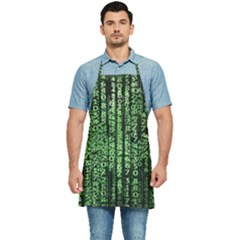 Matrix Technology Tech Data Digital Network Kitchen Apron by Wegoenart