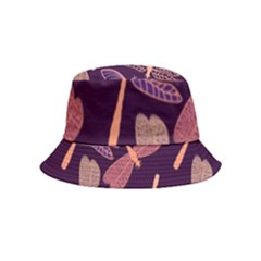 Dragonfly Pattern Design Inside Out Bucket Hat (kids) by Wegoenart