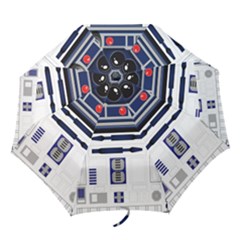 Robot R2d2 R2 D2 Pattern Folding Umbrellas by Jancukart