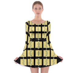 Stay Cool With Bloom In Decorative Long Sleeve Skater Dress by pepitasart