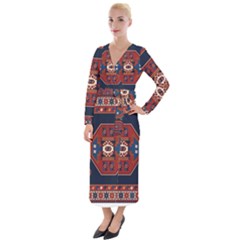 Armenian Carpet Velvet Maxi Wrap Dress by Gohar