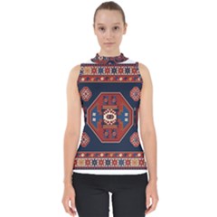 Armenian Carpet Mock Neck Shell Top by Gohar