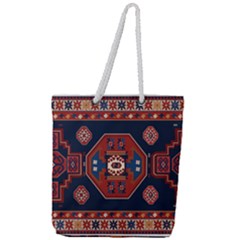 Armenian Carpet Full Print Rope Handle Tote (large) by Gohar