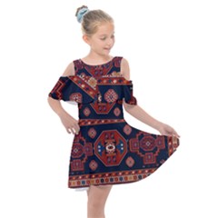 Armenian Carpet Kids  Shoulder Cutout Chiffon Dress by Gohar