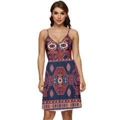 Armenian Carpet V-neck Pocket Summer Dress  by Gohar