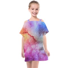 Unicorn Clouds Kids  One Piece Chiffon Dress by ConteMonfrey