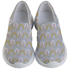 Rainbow Pattern Kids Lightweight Slip Ons by ConteMonfrey