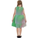 Gradient green blue Kids  Frill Swing Dress View4