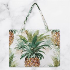 Pineapple Pattern Background Seamless Vintage Medium Tote Bag by Wegoenart