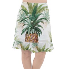 Pineapple Pattern Background Seamless Vintage Fishtail Chiffon Skirt by Wegoenart