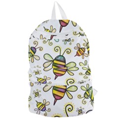 Bee Doodle Cartoon Foldable Lightweight Backpack by Wegoenart