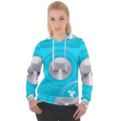 Blue Washing Machine, Electronics Women s Overhead Hoodie by Jancukart