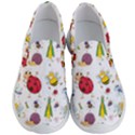 Cute Cartoon Insects Seamless Background Men s Lightweight Slip Ons View1