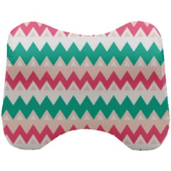 Zigzag Pattern Head Support Cushion by Jancukart