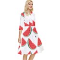 Watermelon Seamless Pattern Classy Knee Length Dress View2