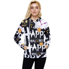 Happy Halloween Women s Lightweight Drawstring Hoodie by Jancukart