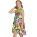 Illustration-pattern-abstract Kids  Frill Swing Dress View2