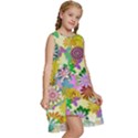 Illustration-pattern-abstract Kids  Frill Swing Dress View3