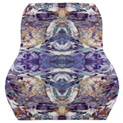 Amethyst Repeats Car Seat Back Cushion  by kaleidomarblingart