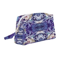 Amethyst Repeats Wristlet Pouch Bag (medium) by kaleidomarblingart