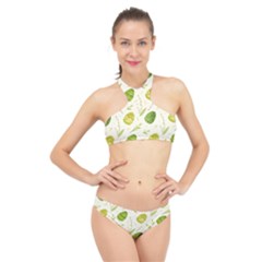 Easter Green Eggs  High Neck Bikini Set by ConteMonfrey