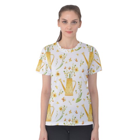 Easter Garden   Women s Cotton Tee by ConteMonfrey