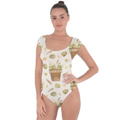 Plant Pot Easter Short Sleeve Leotard  by ConteMonfrey