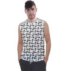 Cute Worm Sketchy Drawing Motif Pattern Men s Regular Tank Top by dflcprintsclothing